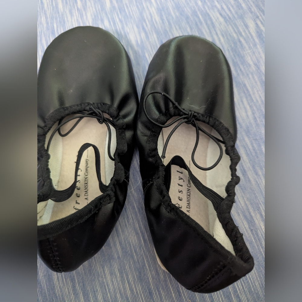 Freestyle Black Kids Ballet Shoes